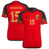 Belgium Home Shirt 2022 with Meunier 15 printing - Kit Captain