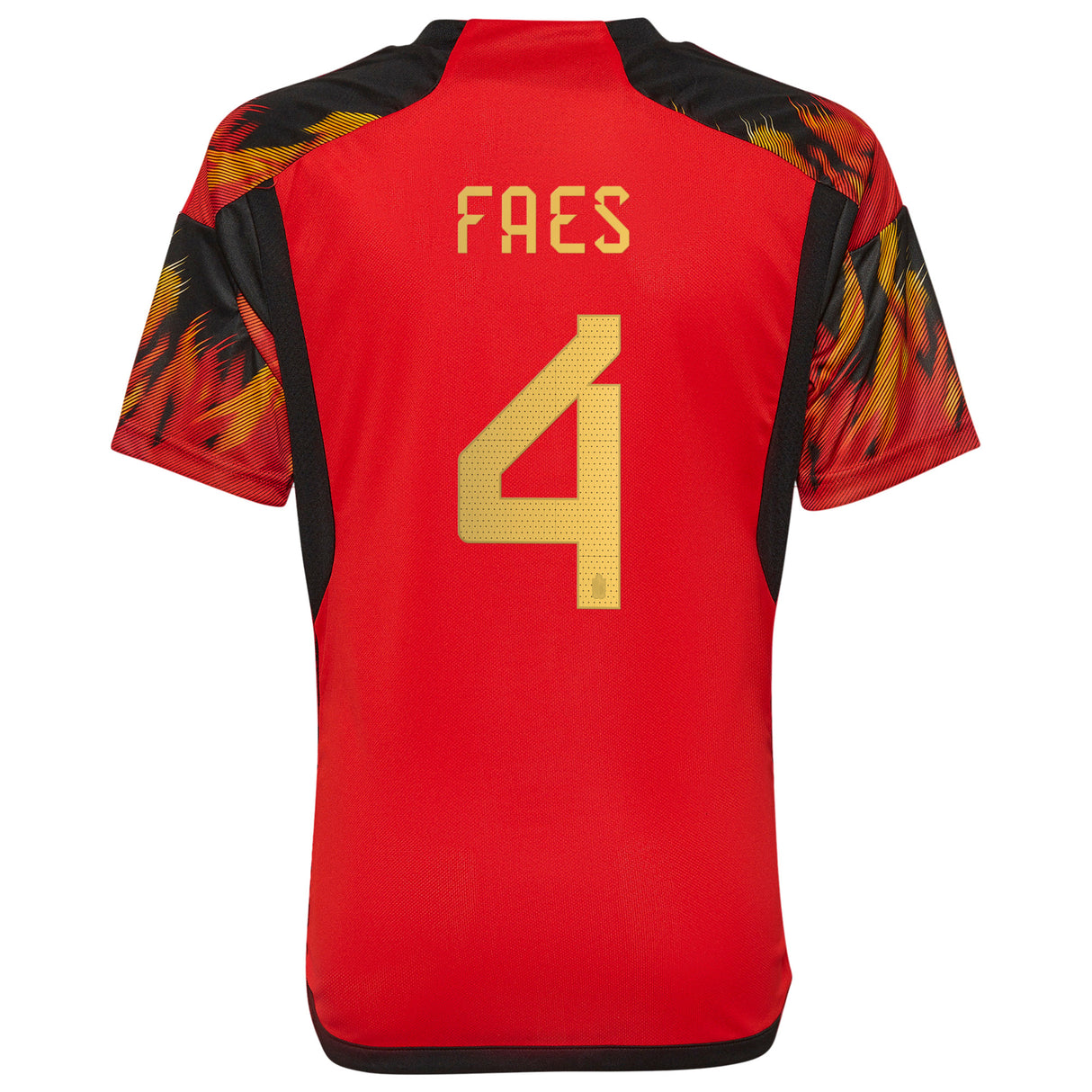 Belgium Home Shirt 2022 - Kids with Faes 4 printing - Kit Captain