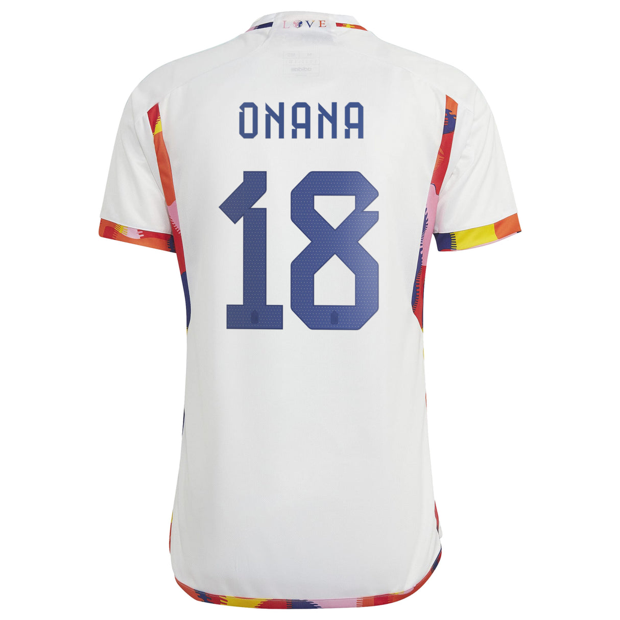 Belgium Away Shirt 2022 with Onana 18 printing - Kit Captain