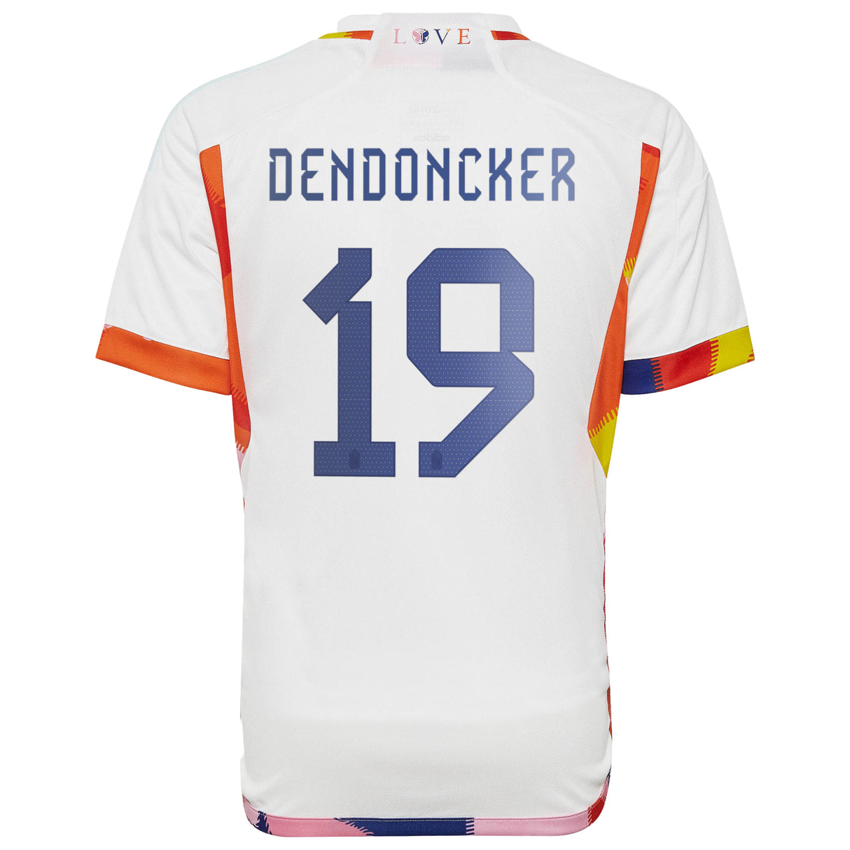 Belgium Away Shirt 2022 - Kids with Dendoncker 19 printing - Kit Captain