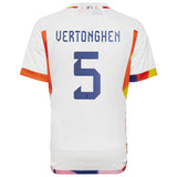 Belgium Away Shirt 2022 - Kids with Vertonghen 5 printing - Kit Captain