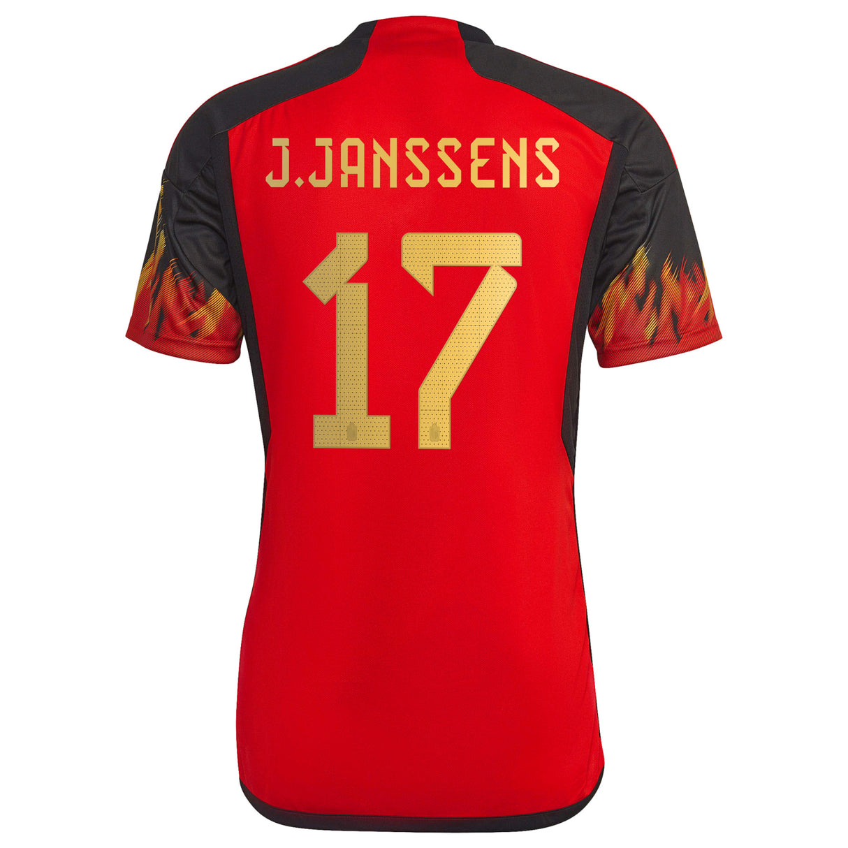 Belgium Home Shirt 2022 with J.Janssens 17 printing - Kit Captain