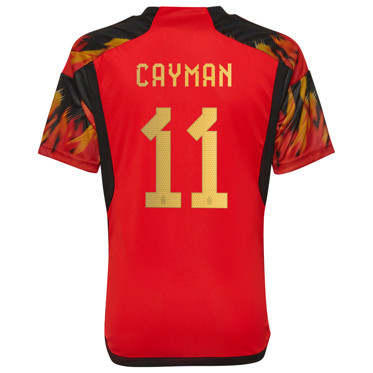 Belgium Home Shirt 2022 - Kids with Cayman 11 printing - Kit Captain