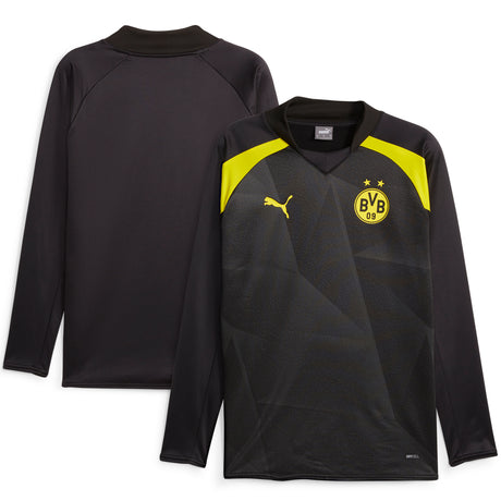 Borussia Dortmund Puma Prematch Sweat Top - Yellow - Kit Captain