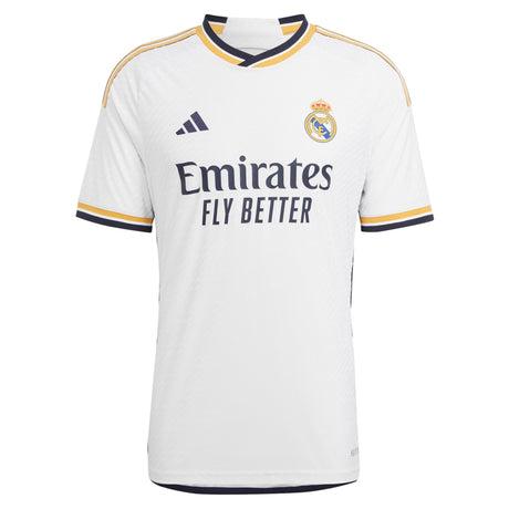 Real Madrid adidas Home Authentic Shirt 2023-24 with Kroos 8 printing - Kit Captain