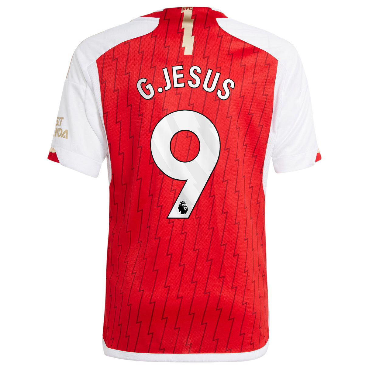 Arsenal adidas Home Shirt 2023-24 - Kids with G.Jesus 9 printing - Kit Captain