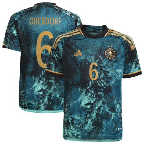 Germany Away Shirt 2023 - Kids with Oberdorf 6 printing - Kit Captain