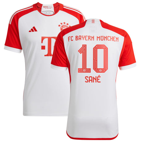 FC Bayern adidas Home Shirt 2023-24 with Sané 10 printing - Kit Captain