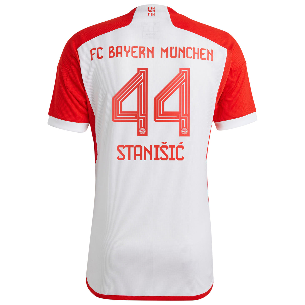 FC Bayern adidas Home Shirt 2023-24 - Kids with StaniÅ¡ic 44 printing - Kit Captain