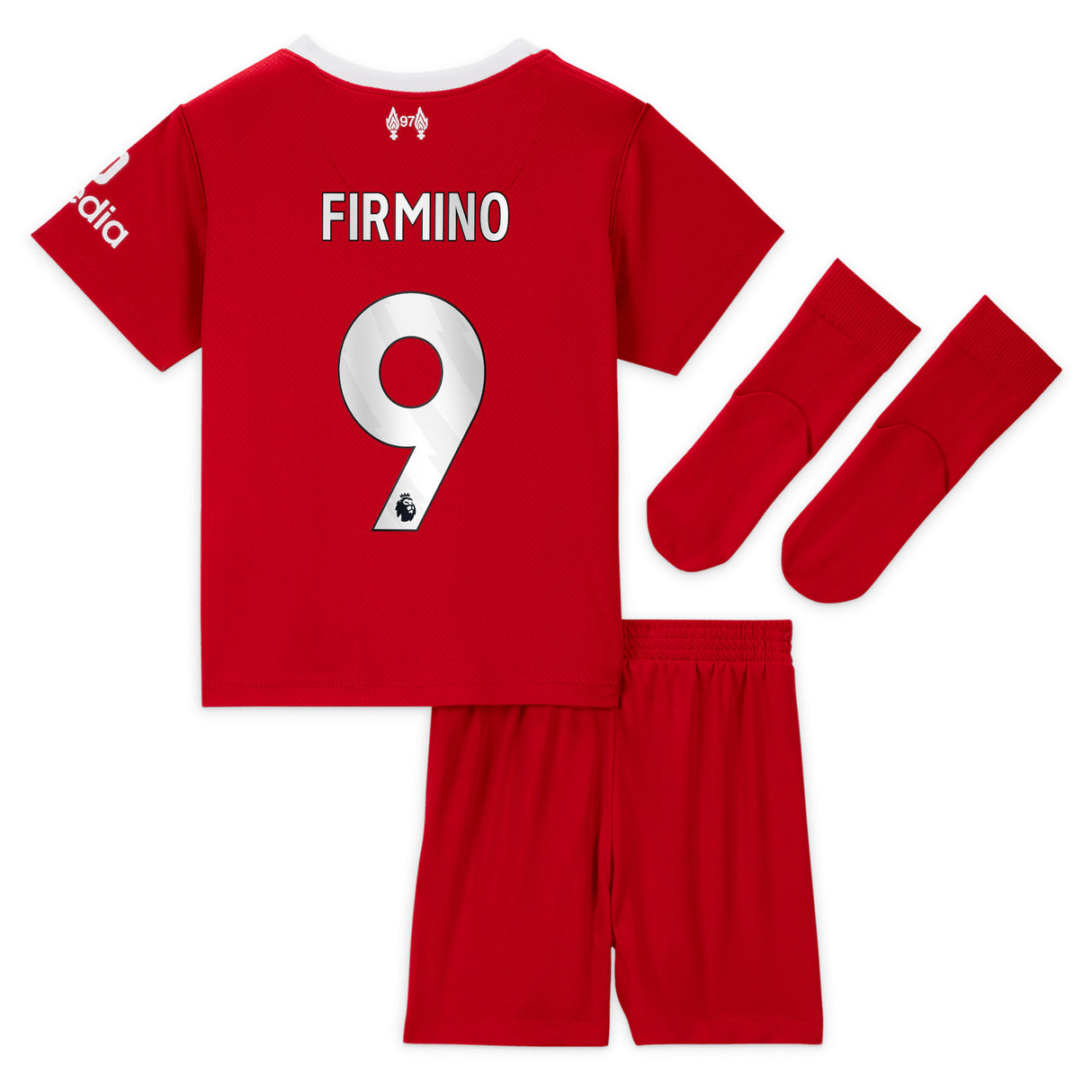 Liverpool Nike Home Stadium Kit - 2023-24 - Infant with Firmino 9 printing - Kit Captain