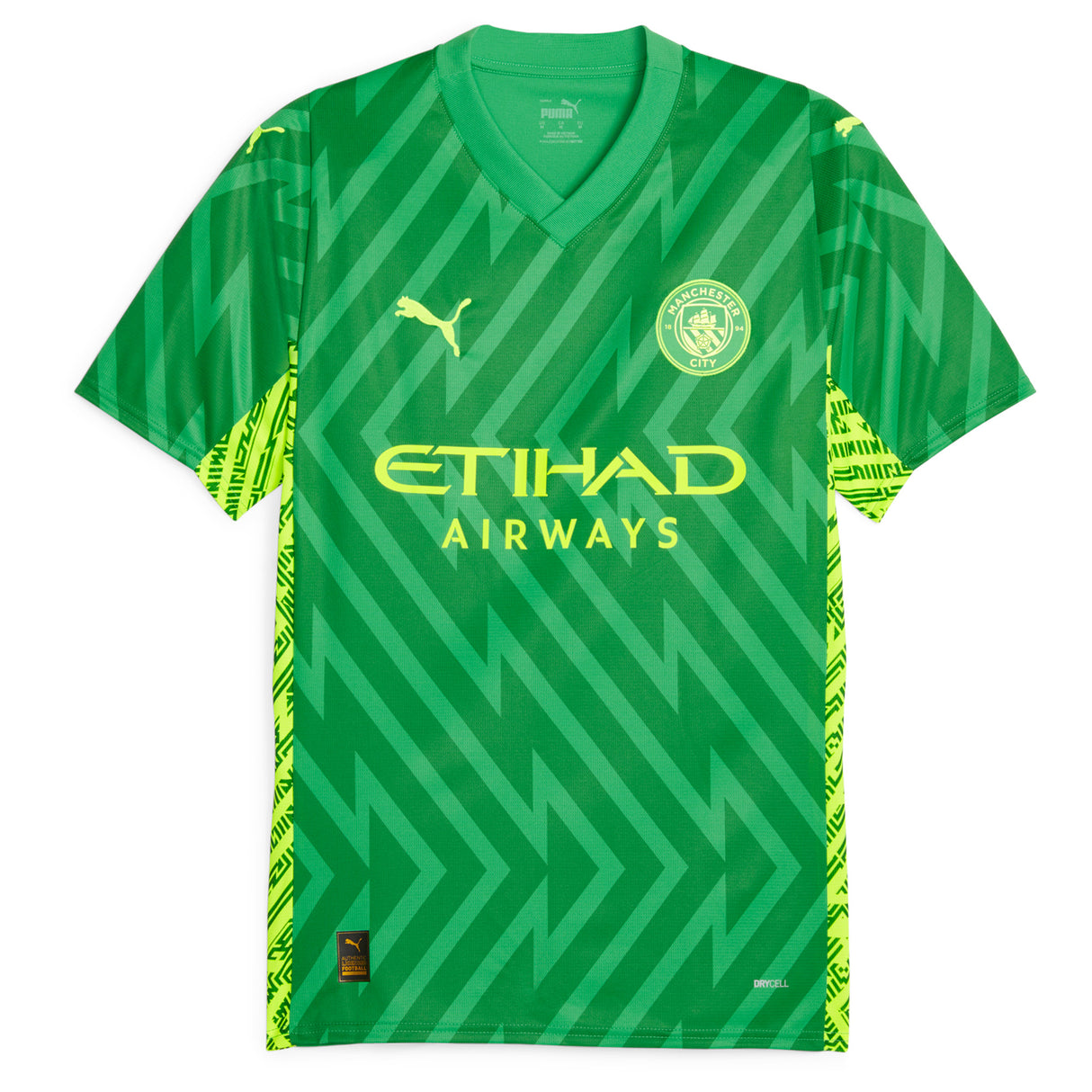 Manchester City Puma Goalkeeper Shirt 2023-24 with Ederson M. 31 printing - Kit Captain