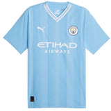 Manchester City Puma Home Authentic Shirt 2023-24 with Foden 47 printing - Kit Captain