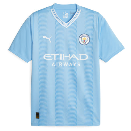 Manchester City Puma Home Shirt 2023-24 with Phillips 4 printing - Kit Captain