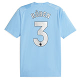 Manchester City Puma Home Shirt 2023-24 with Rúben 3 printing - Kit Captain