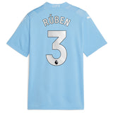 Manchester City Puma Home Shirt 2023-24 - Kids with Rúben 3 printing - Kit Captain