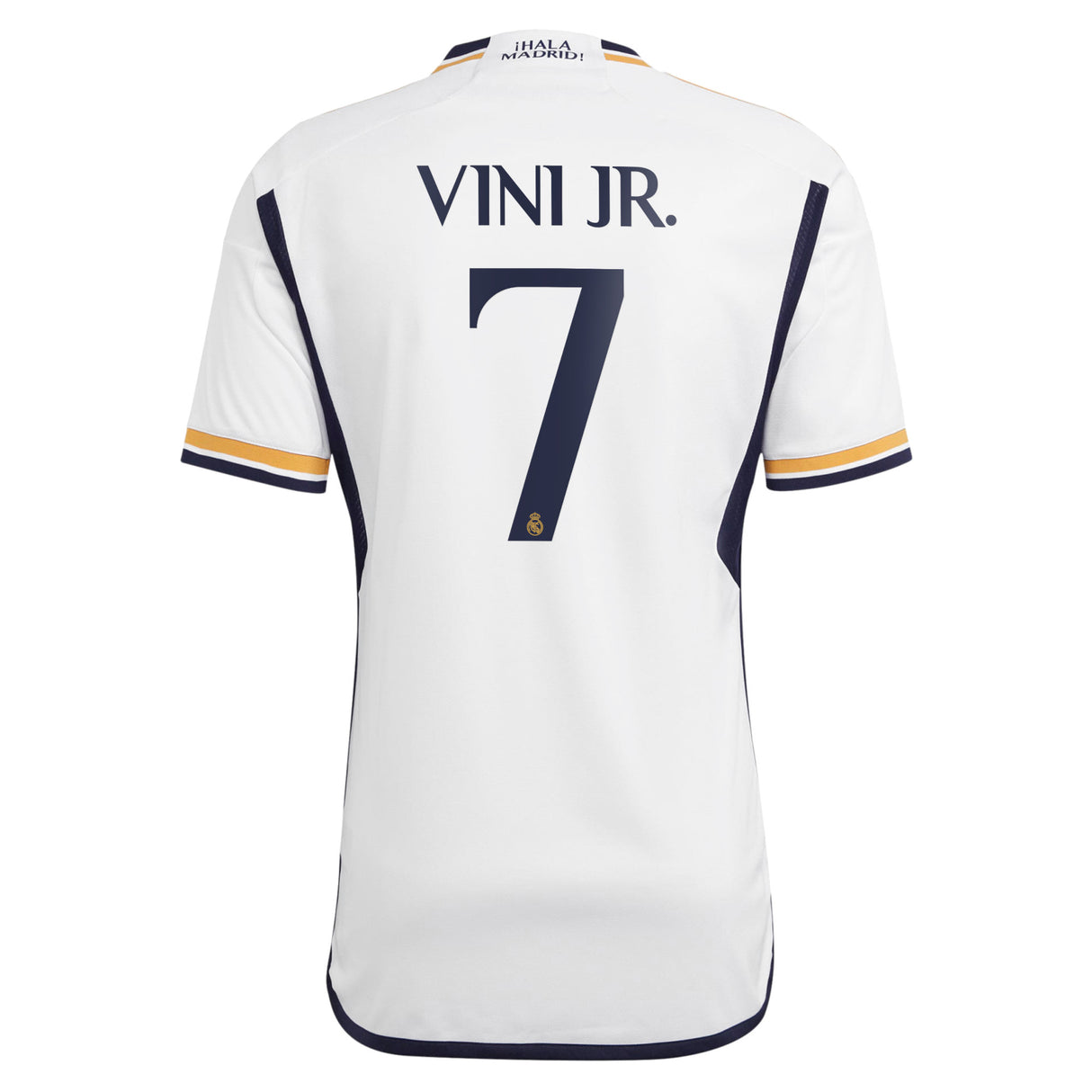 Real Madrid adidas Home Shirt 2023-24 with Vini Jr. 7 printing - Kit Captain