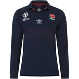 England Rugby World Cup 2023 Alternate Classic Long Sleeve Jersey - Navy - Junior - Kit Captain