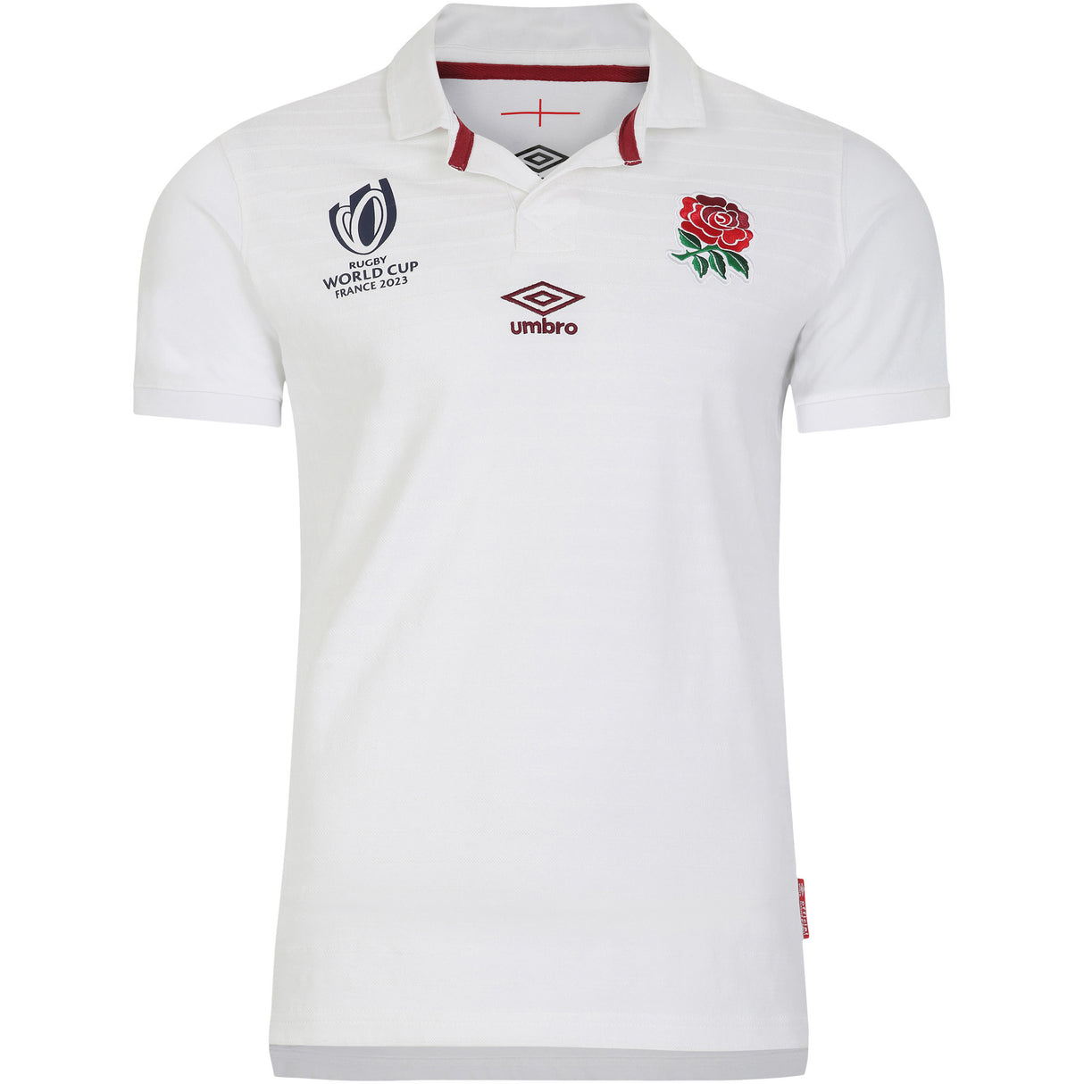 England Rugby World Cup 2023 Home Classic Short Sleeve Jersey - White - Mens - Kit Captain