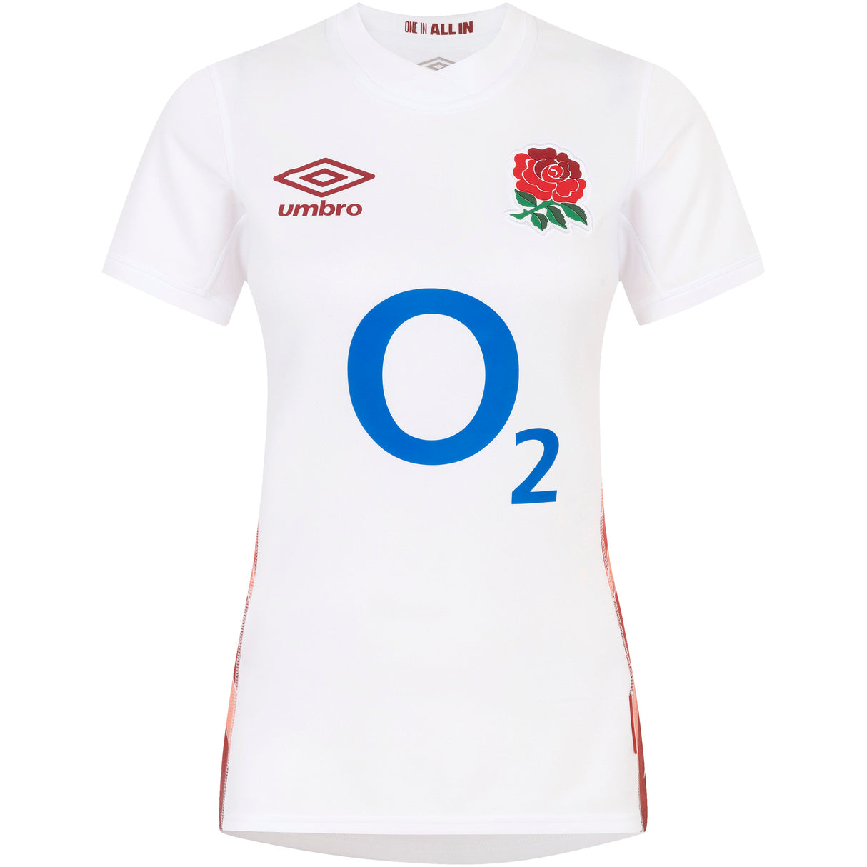 England Rugby Red Roses Home Replica Jersey 2023/24 - White - Junior - Kit Captain