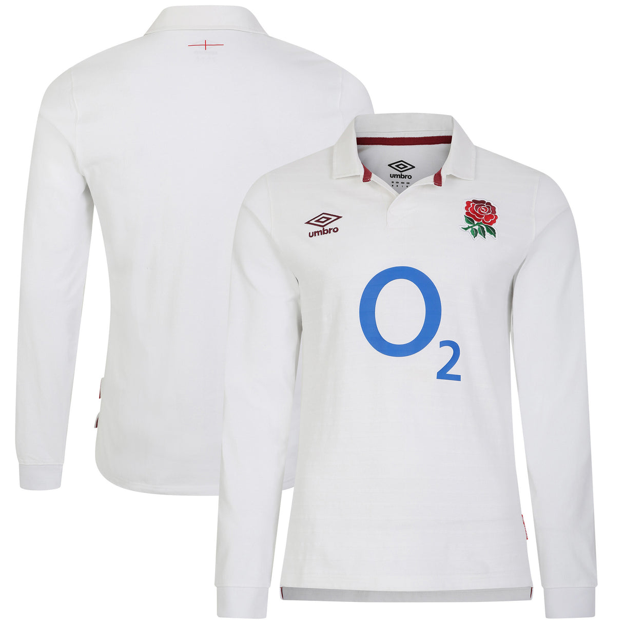 England Rugby Home Classic Long Sleeve Jersey 2023/24 - White - Mens - Kit Captain