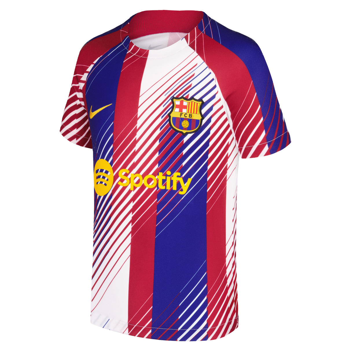 Barcelona Nike Academy Pro Short Sleeve Top - White - Kids