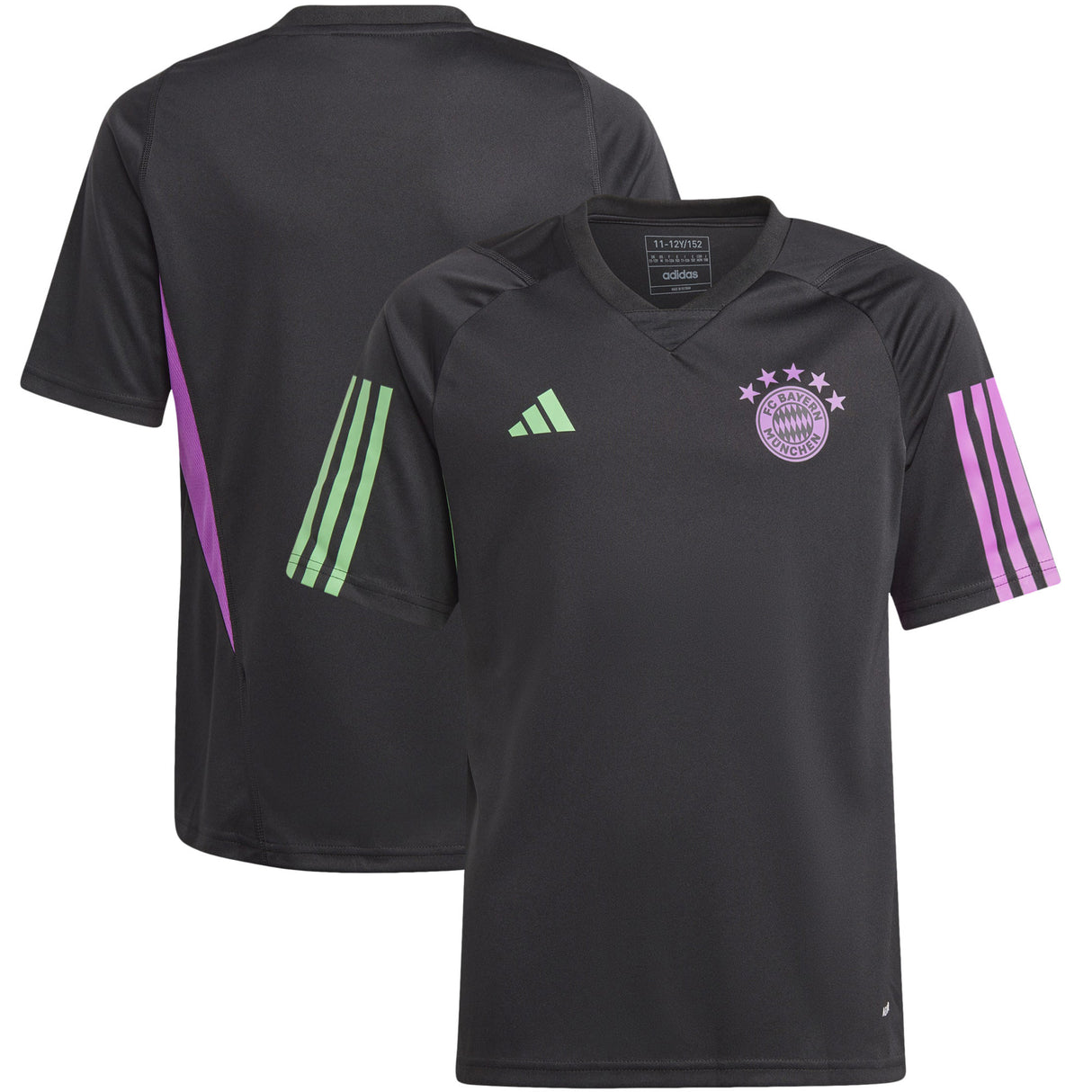 FC Bayern adidas Training Jersey - Black - Kids - Kit Captain