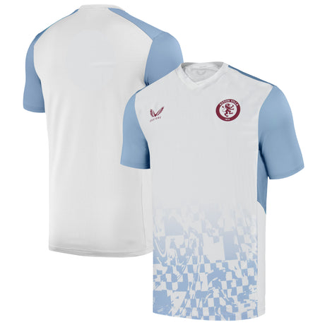 Aston Villa Castore Away Match Day Top - White - Kids - Kit Captain