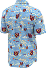 West Ham United Hawaiian Shirt - Blue - Boys - Kit Captain