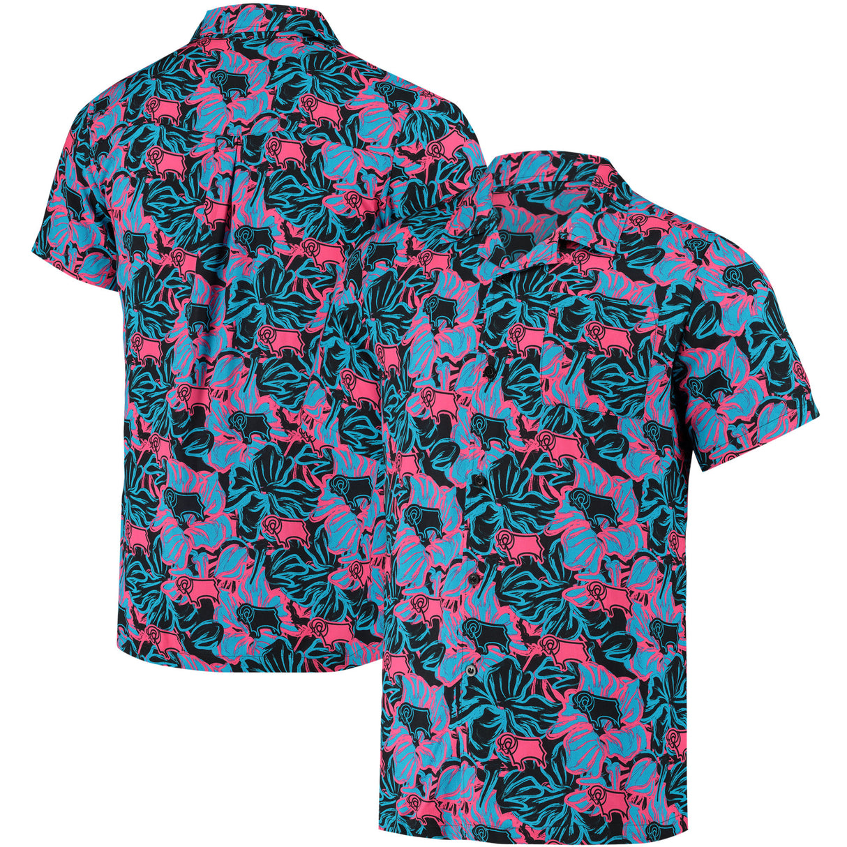 Derby County Hawaiian Shirt - Black/Pink - Boys - Kit Captain