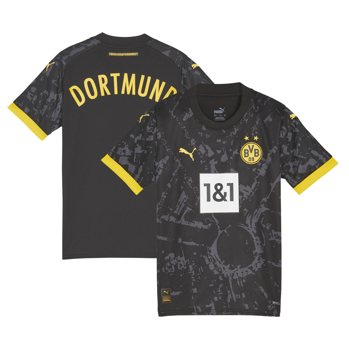 Borussia Dortmund Puma Away Shirt 2023-24 - Kids - Kit Captain