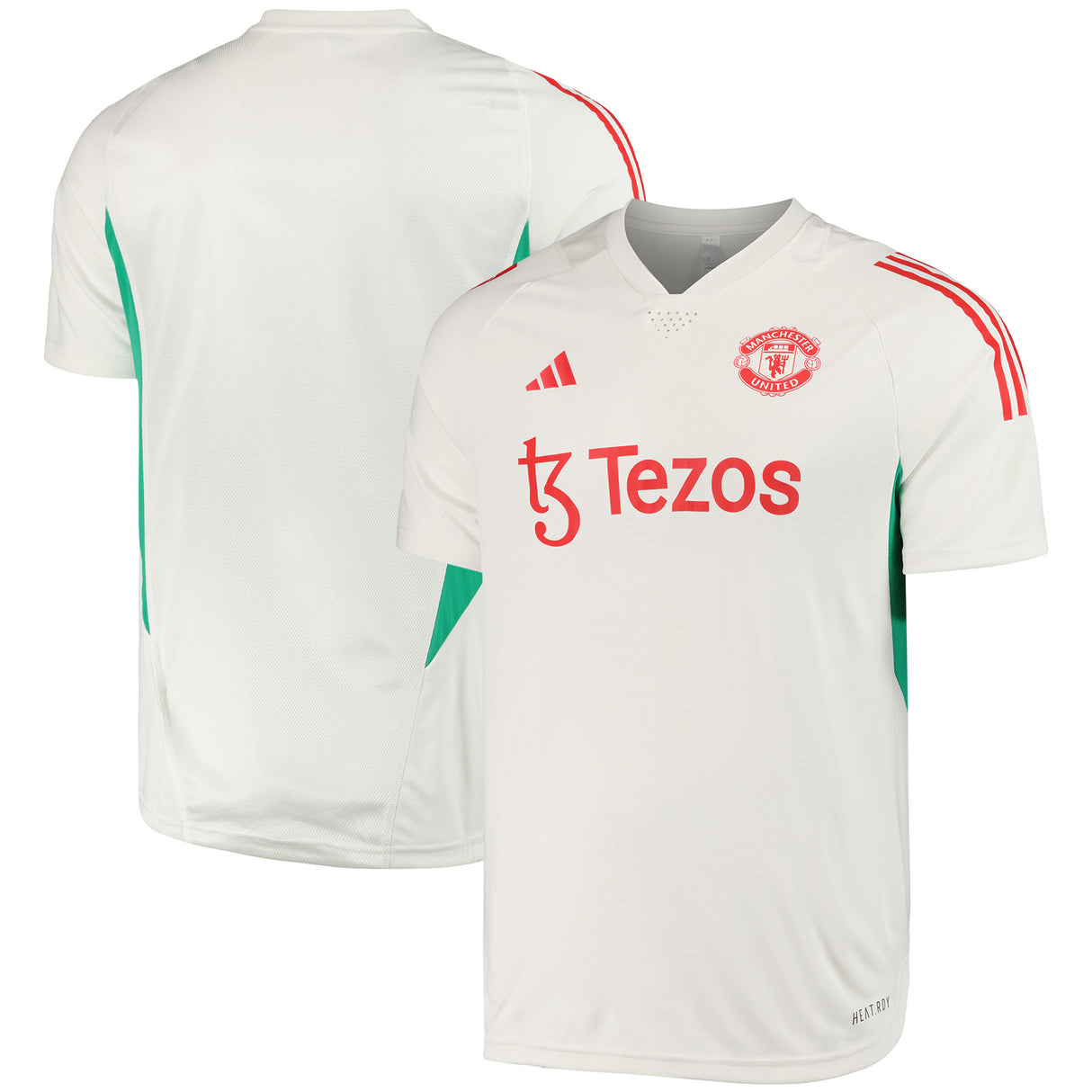 Manchester United adidas Pro Training Jersey - White - Kit Captain