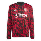 Haut chaud d'avant-match adidas Manchester United - Rouge