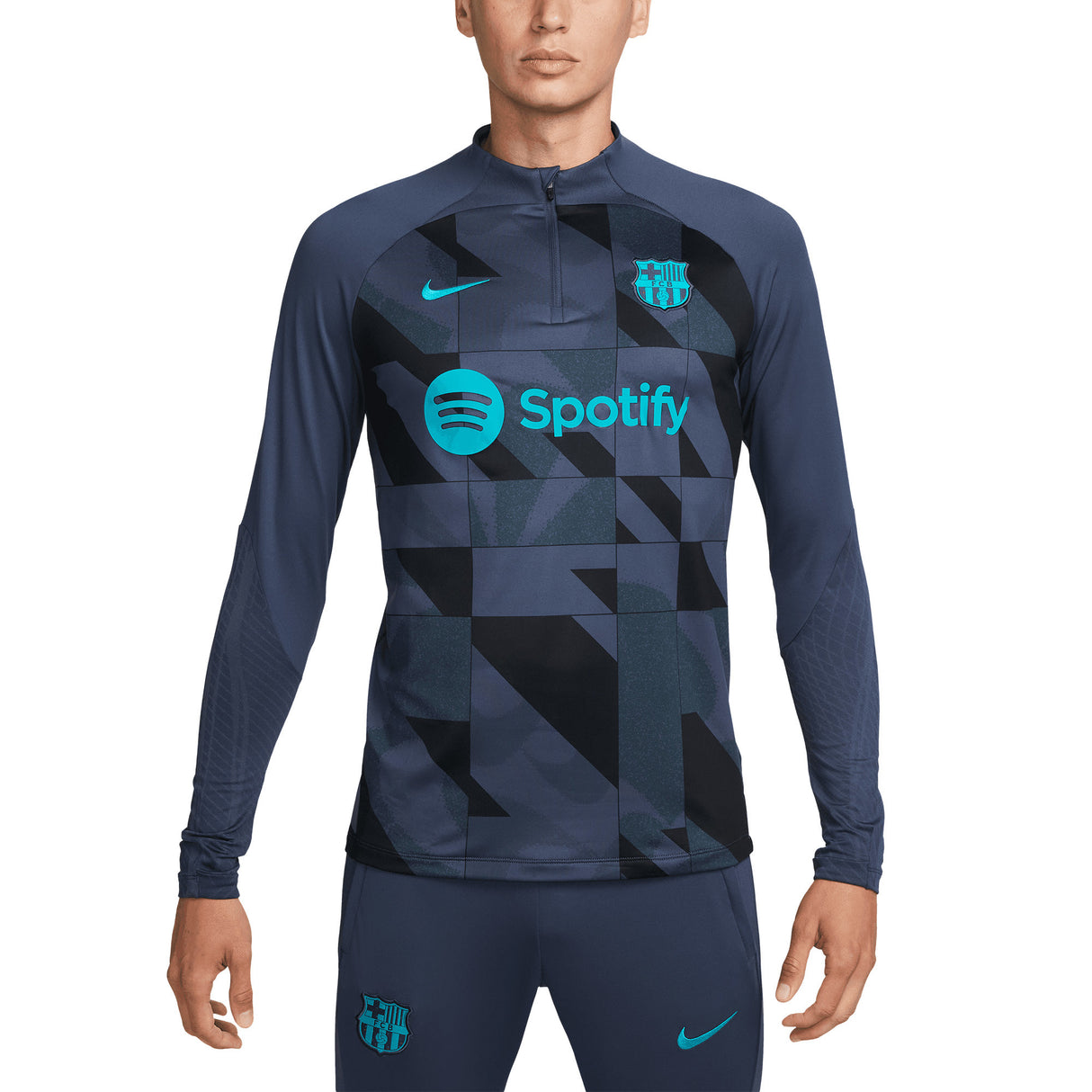 Barcelona Nike Strike Drill Top KG - Thunder Blue - Kit Captain