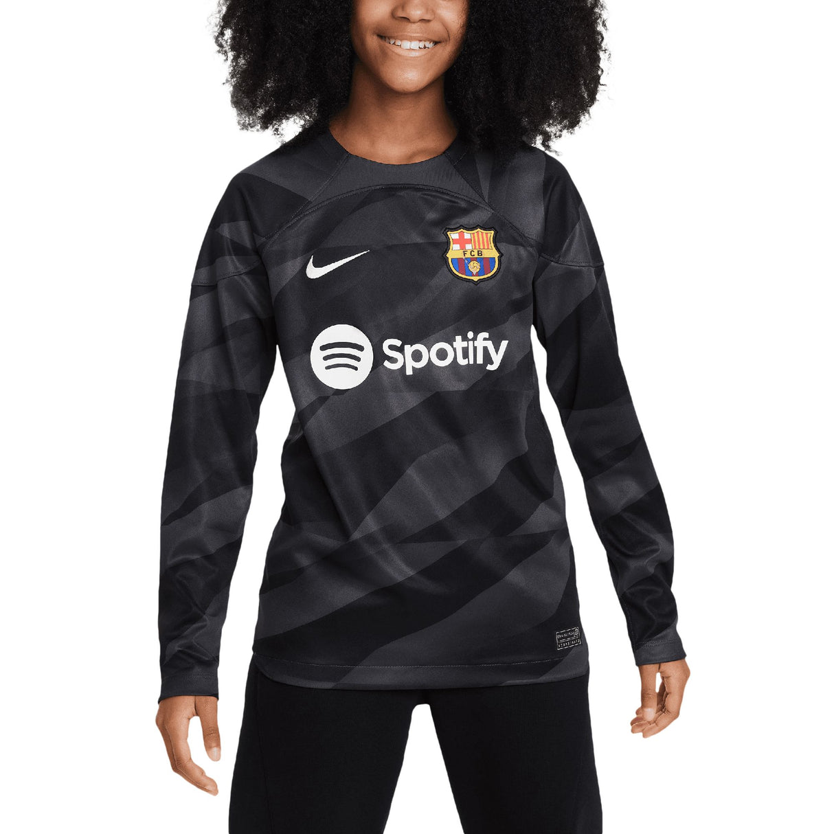 Barcelona Nike Goalkeeper Stadium Shirt Long Sleeve 2023-24 - Kids - Kit Captain