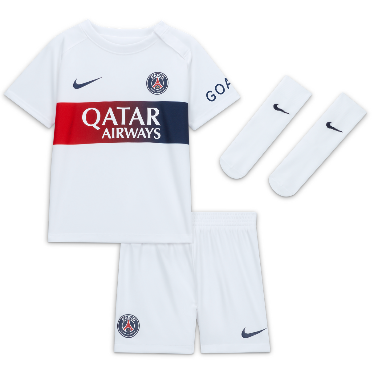 Paris Saint-Germain Nike Away Stadium Kit 2023-24 - Infant - Kit Captain