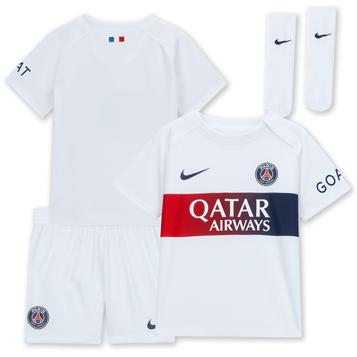 Paris Saint-Germain Nike Away Stadium Kit 2023-24 - Infant - Kit Captain