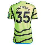 Arsenal adidas Away Authentic Shirt 2023-24 with Zinchenko 35 printing - Kit Captain