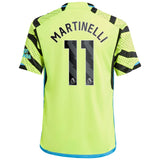 Arsenal adidas Away Shirt 2023-24 - Kids with Martinelli 11 printing - Kit Captain