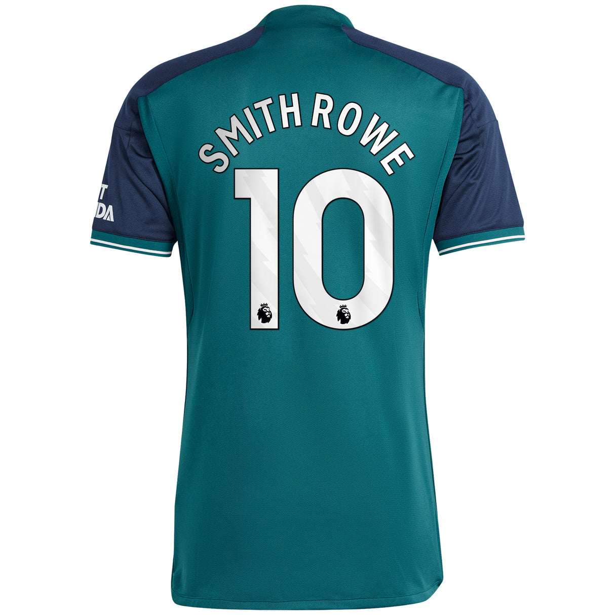 Arsenal adidas Third Shirt 2023-24 with Smith Rowe 10 printing - Kit Captain