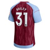 Aston Villa Castore Home Pro Shirt 2023-24 with Bailey 31 printing - Kit Captain