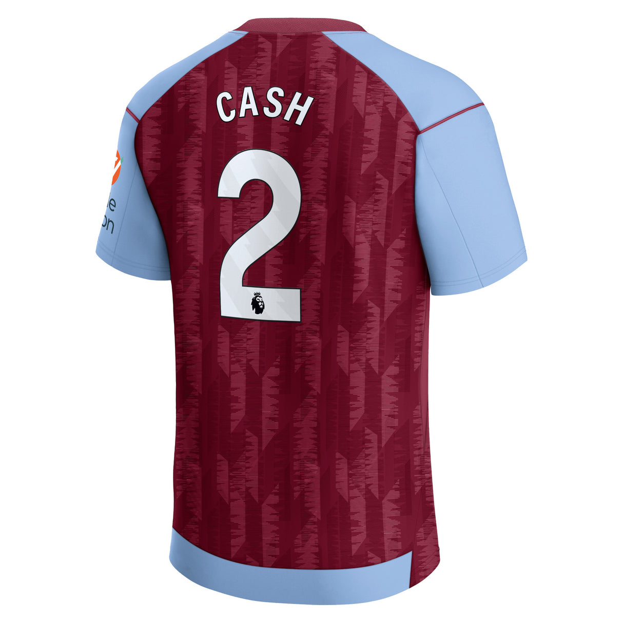 Aston Villa Castore Home Shirt 2023-24 with Cash 2 printing - Kit Captain