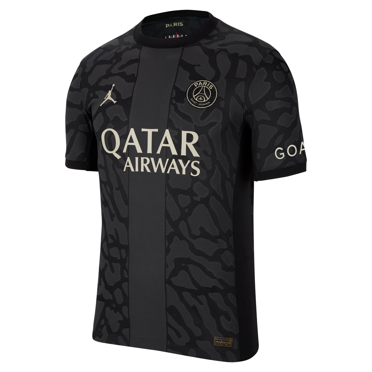 PSG x Jordan Third Dri-FIT ADV Match Shirt 2023-24 with Mukiele 26 printing - Kit Captain