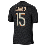 PSG x Jordan Third Dri-FIT ADV Match Shirt 2023-24 with Danilo 15 printing - Kit Captain