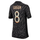 PSG x Jordan Third Stadium Shirt 2023-24 - Kids with Fabian  8 printing - Kit Captain