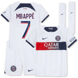 Paris Saint-Germain Nike Away Stadium Kit 2023-24 - Little Kids with Mbappé 7 printing - Kit Captain