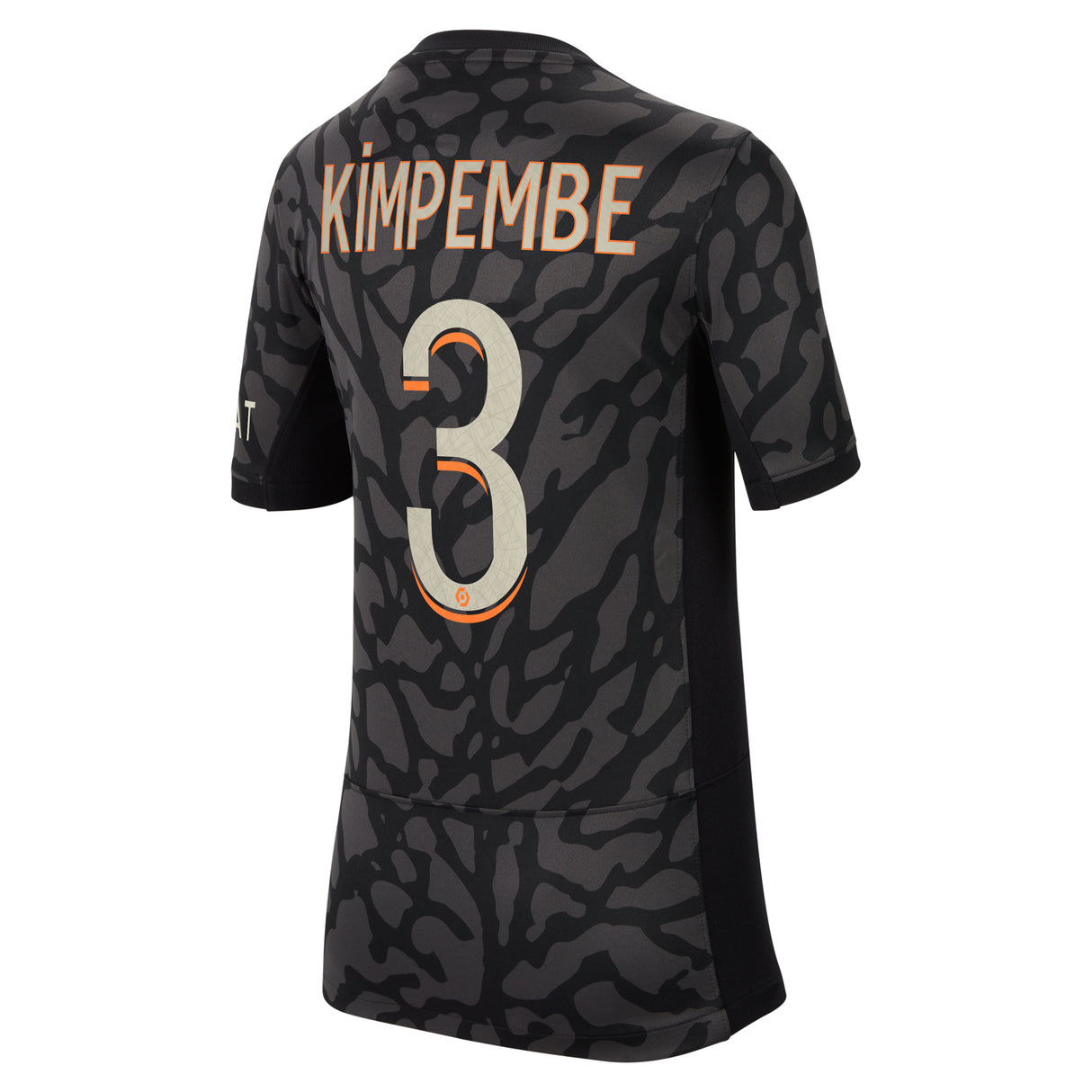 PSG x Jordan Third Stadium Shirt 2023-24 - Kids with Kimpembe 3 printing - Kit Captain