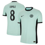 Chelsea Third Vapor Match Shirt 2023-24 with Leupolz 8 printing - Kit Captain