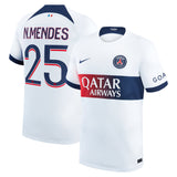 Paris Saint-Germain Nike Away Stadium Shirt 2023-24 with N.Mendes 25 printing - Kit Captain