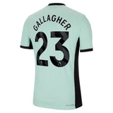 Chelsea Third Vapor Match Shirt 2023-24 with Gallagher 23 printing - Kit Captain