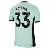 Chelsea Third Vapor Match Shirt 2023-24 with Fofana 33 printing - Kit Captain